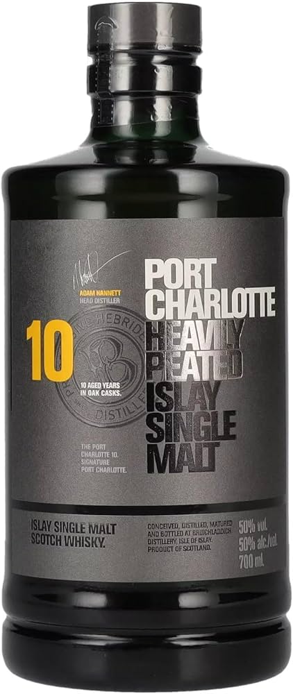 Whisky 10 Years Old Heavily Peated Islay Single Malt - Port Charlotte